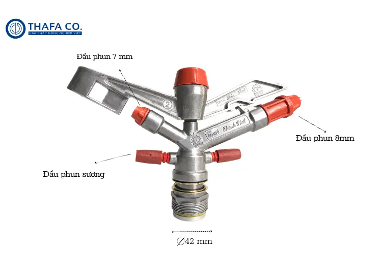 Các Loại Béc Phun Cánh Đập: Tưới Đều, Bền Bỉ và Chính Hãng 4 Béc phun cánh đập TP 02