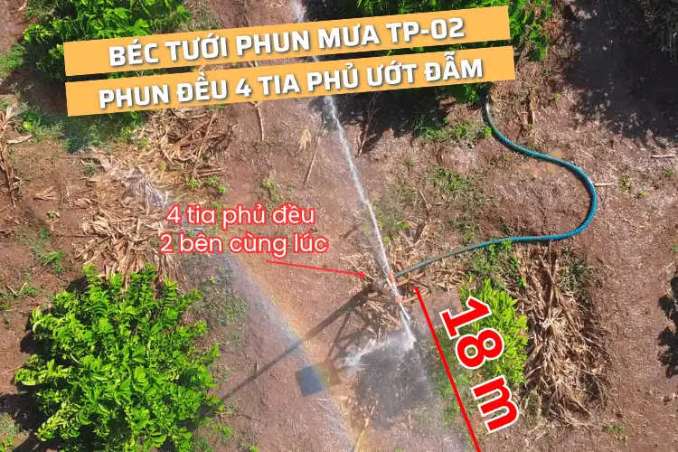 Béc tưới cà phê tốt nhất TP 02X