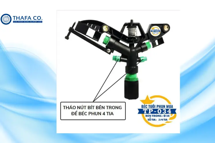 Béc tưới TP 034 cánh đập lớn
