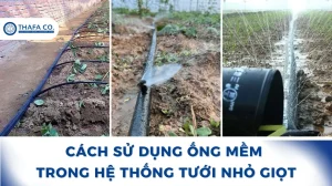 Cách sử dụng ống mềm trong hệ thống tưới