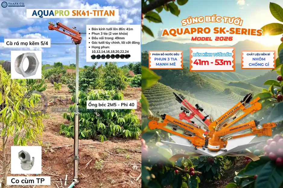 Điểm vượt trội béc tưới phun mưa