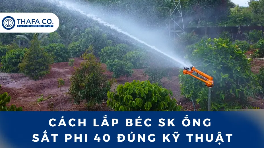 Cách Lắp Béc SK Ống Sắt Phi 40 Đúng Kỹ Thuật – Tiết Kiệm Chi Phí, Dễ Thực Hiện 1 Cách lắp béc SK Ống Sắt Phi 40