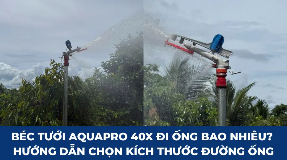Hướng Dẫn Chọn Kích Thước Đường Ống Béc Tưới Aquapro 40X 1 Chọn Đường Ống Béc Tưới Aquapro 40X